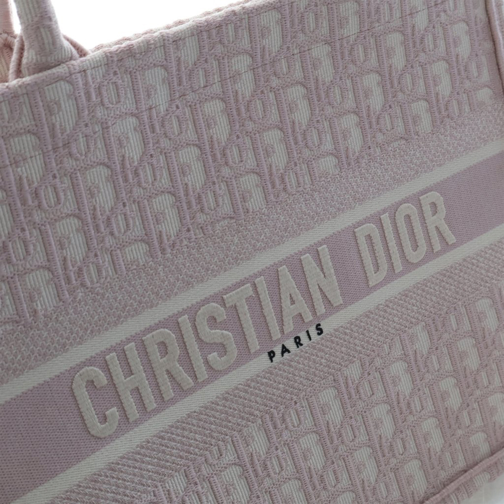 Pre-Loved Dior Medium Oblique Embroidered Canvas Book Tote - Picture 6 of 12